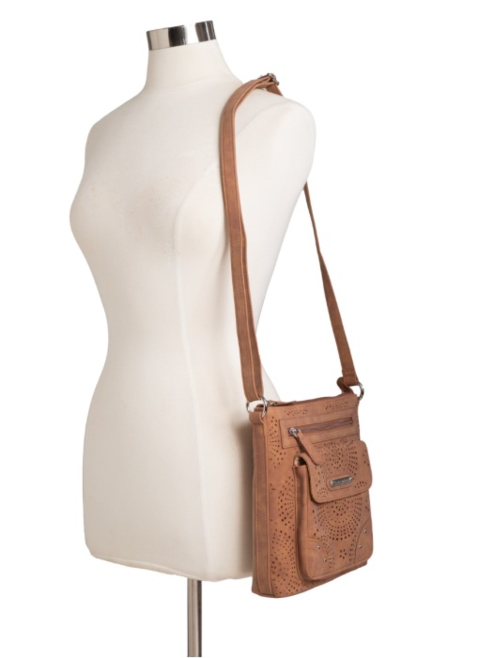 Lot of 4 NWT Stone Mountain USA Perforated Suede Crossbody Bag MSRP $69-$59 ea - Picture 2 of 11